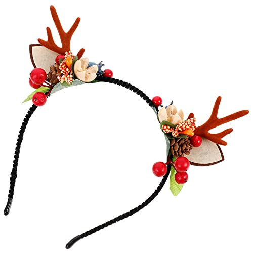 Veemoon Weihnachtliches Rentiergeweih Haarreif Dekoratives Stirnband Für Festliche Anlässe Geeignet Für Weihnachten Karneval Und Kostümpartys Adorables Accessoire Für Damen von Veemoon