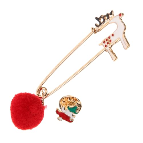 Veemoon Weihnachtsbrosche Festliche Brosche Weihnachts-anstecknadel Weihnachtsbroschen Glatte Oberfläche Schöne Optik Kleidung Zubehör von Veemoon