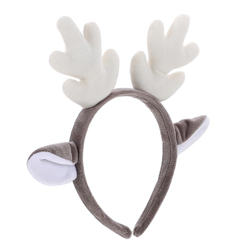 Veemoon Weihnachtsdeko Rentier-Geweih Haarreifen Aus Plüsch – Festlicher Kopfschmuck Für Partykostüme - Ideal Für Weihnachten Fasching Und Karneval – Lustiges Rentier Stirnband Für von Veemoon