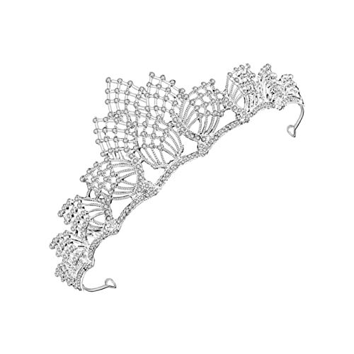 Veemoon Weiße Brautkrone Tiara mit Strahlenden Strasssteinen Haar Accessoire Robustes für Hochzeit Party Fotoshooting und Festliche Anlässe Veemoon Weiße Brautkrone Tiara mit Strahlenden Strasssteinen Haar Accessoire Robustes für Hochzeit Party Fotoshooting und Festliche Anlässe von Veemoon