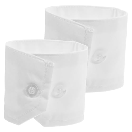 Veemoon Weiße Handgelenkmanschetten Für Damen Abnehmbare Hemdmanschetten Für Damenbekleidung Gefälschte Hemdmanschetten Für Pullover Bluse Mantel Anzug Mädchen Weiß 23 50 X 7 8 Cm. 50X0. von Veemoon