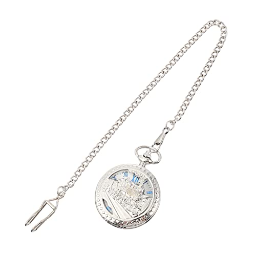 Veemoon Taschenuhr Mechanische Hängeuhr Mit Kette Taschenuhr Aus Legierung Für Kleidungsdekor-Accessoires von Veemoon