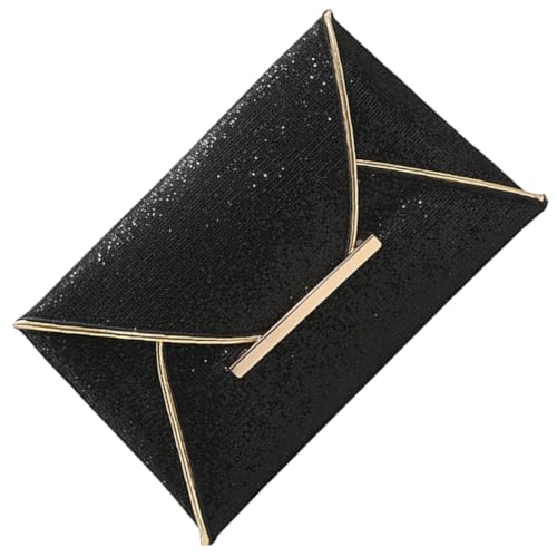 Veemoon glänzende Kupplung Mini farbenfrohe Handtasche Silberne Geldbörse für Damen Geldbeutel Geldbörsen Tasche für Frauen Abend geldbörse Abend Handtasche Pu Black von Veemoon