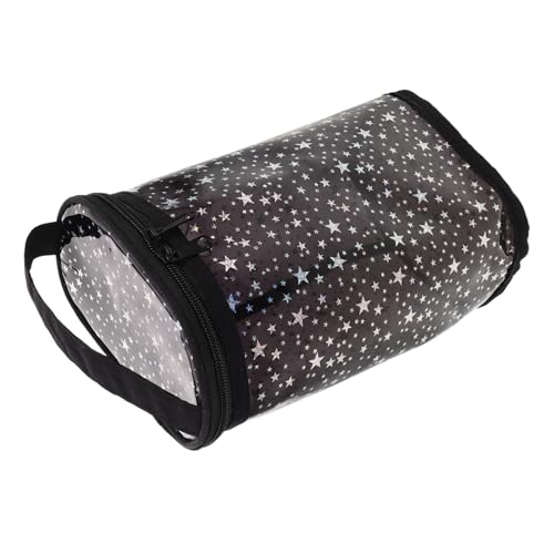 Veemoon wasserdichte Reise Kosmetiktasche Transparent Großer Kulturbeutel Leicht und Tragbar Für Damen Reise Badezimmer Nutzung Schwarz von Veemoon