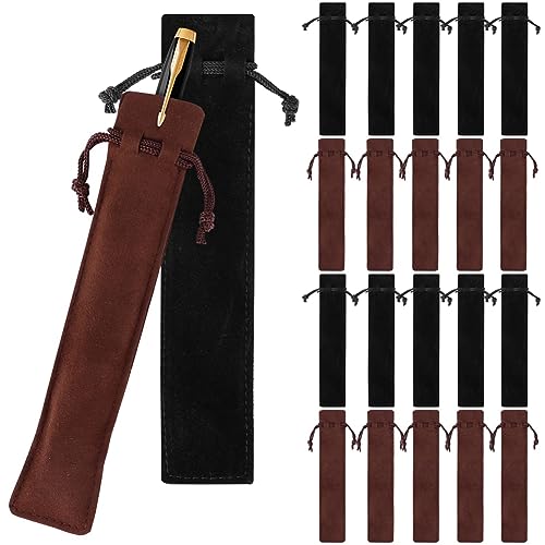 Veenewy 100 Stück Samt-Stifttaschen, Kordelzug-Stifthüllenhalter, Einzelne Stifttaschen, Mehrzweck-Stifttaschen, 3,6 X 17,9 cm. Veenewy 100 Stück Samt-Stifttaschen, Kordelzug-Stifthüllenhalter, Einzelne Stifttaschen, Mehrzweck-Stifttaschen, 3,6 X 17,9 cm. von Veenewy