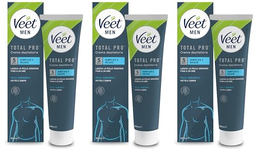 For Men empfindliche Haut (klassische Haarentfernung, 3er Pack (3 x 200 ml) von Veet