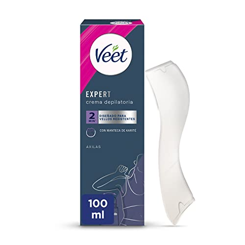 Veet Expert Haarentfernungscreme für Damen mit Roll-On Applikator, mit Shea-Matteca, 100 ml von Veet