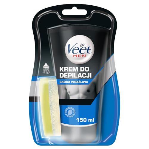 Veet Men Haarentfernungscreme für Dusche - empfindliche Haut 150ml von Veet