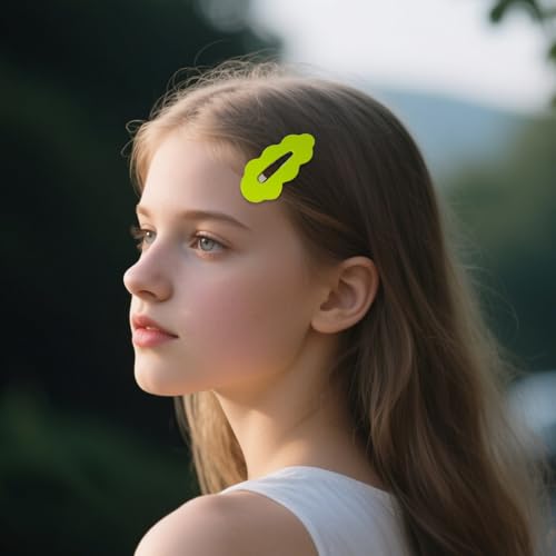 Damen Haarklammern - Süße Haarspangen Für Mädchen Mit Wellenoptik - Styling Accessoires Ästhetische Haarklammern Für Mädchen Frauen Teenager Für Alltag Schule Reisen Festival Party Verabredung von Veeteah