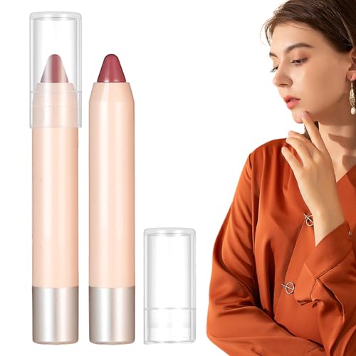 Lippenfleckenstift,Lipgloss und Lippenstift | Wasserfester, wischfester, hochpigmentierter Lipliner, 8 natürliche Farben für Frauen-Make-up, langlebig und feuchtigkeitsspendend Veeteah von Veeteah