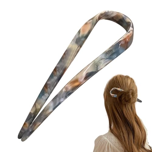 Veeteah Haarnadeln Clips,Pin im französischen Stil, U-förmige Haarnadel-Stäbchen für Damen, Modischer, flexibler Styling-Haarschmuck für Mädchen, alle Altersgruppen, Freunde, Familie von Veeteah