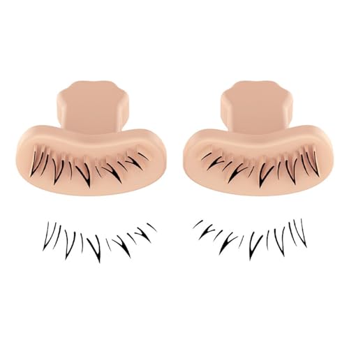 Veeteah Unterer Wimpernstempel,Unterer Wimpernstempel - Quick Eye Natural Look Make-up-Tool | Tragbares Silikon-Wimpernapplikator-Werkzeug, 1 Paar wiederverwendbare Stempel für Make-up-Anfänger von Veeteah