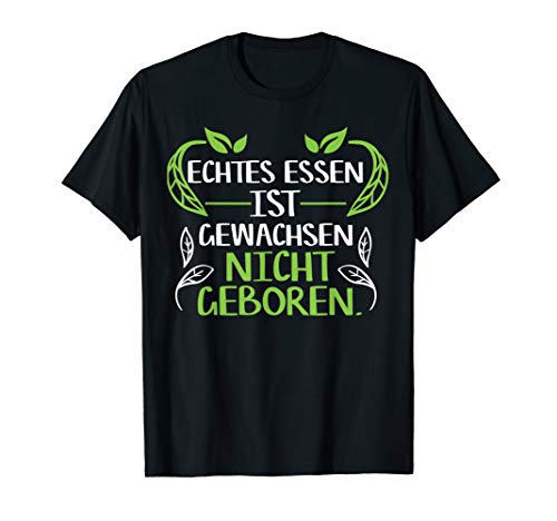 VEGETARIER VEGAN Spruch Geschenk Damen Herren Öko Bio Essen T-Shirt von Vegan Spruch Geschenkidee Vegetarier Damen Herren