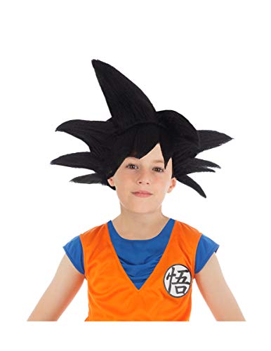 Perücke Goku Saiyan Dragon Ball Z für Kinder, Schwarz, Einheitsgröße von Chaks