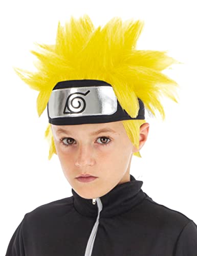 Naruto Shippuden-Perücke für Kinder gelbfarben - Gelb von Chaks