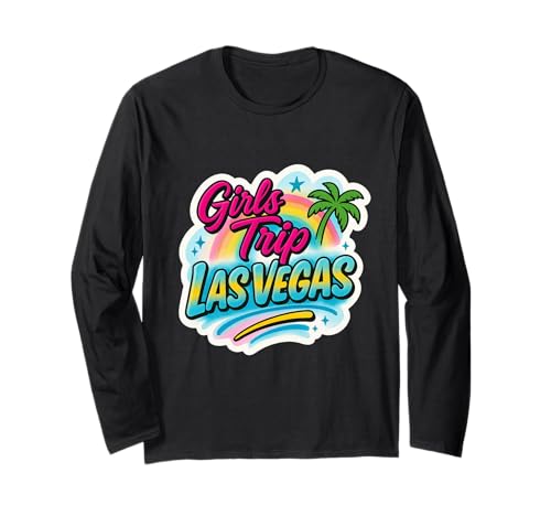 Las Vegas Matching Girls Trip Squad Beste Freundinnen, Damen, 2026 Langarmshirt von Vegas Nights Squad Co.