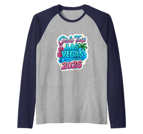 Las Vegas Matching Girls Trip Squad Beste Freundinnen, Damen, 2026 Raglan von Vegas Nights Squad Co.