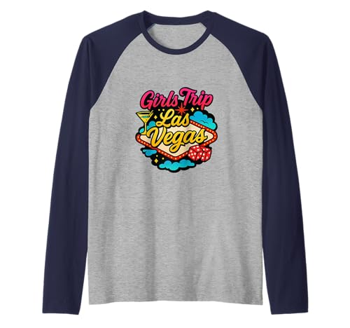 Las Vegas Matching Girls Trip Squad Beste Freundinnen, Damen, 2026 Raglan von Vegas Nights Squad Co.