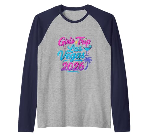 Las Vegas Matching Girls Trip Squad Beste Freundinnen, Damen, 2026 Raglan von Vegas Nights Squad Co.