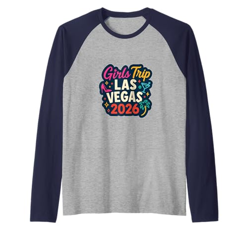 Las Vegas Matching Girls Trip Squad Beste Freundinnen, Damen, 2026 Raglan von Vegas Nights Squad Co.