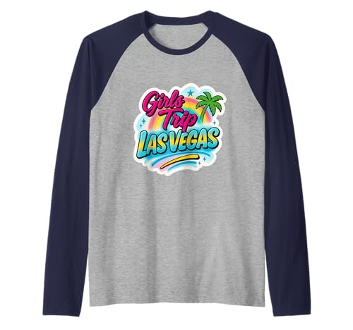 Las Vegas Matching Girls Trip Squad Beste Freundinnen, Damen, 2026 Raglan von Vegas Nights Squad Co.