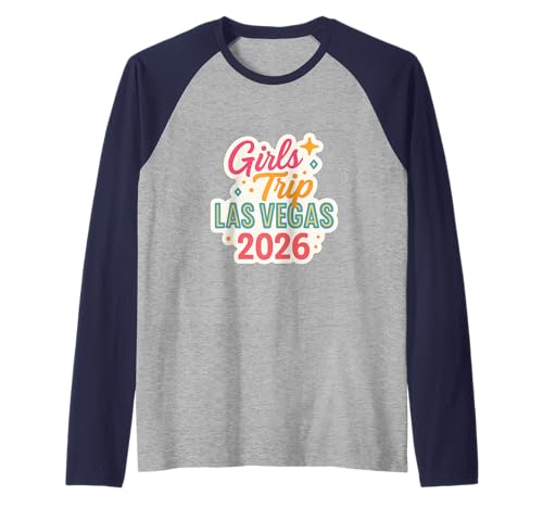 Las Vegas Matching Girls Trip Squad Beste Freundinnen, Damen, 2026 Raglan von Vegas Nights Squad Co.