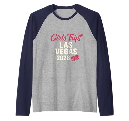 Las Vegas Matching Girls Trip Squad Beste Freundinnen, Damen, 2026 Raglan von Vegas Nights Squad Co.
