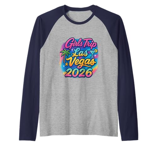 Las Vegas Matching Girls Trip Squad Beste Freundinnen, Damen, 2026 Raglan von Vegas Nights Squad Co.