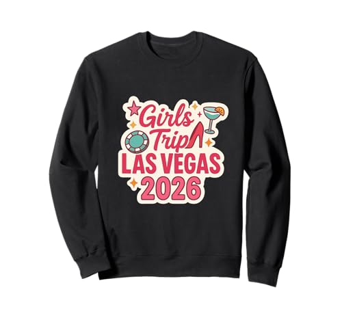 Las Vegas Matching Girls Trip Squad Beste Freundinnen, Damen, 2026 Sweatshirt von Vegas Nights Squad Co.