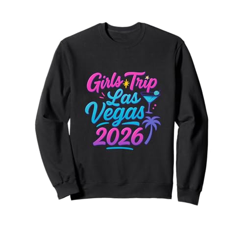 Las Vegas Matching Girls Trip Squad Beste Freundinnen, Damen, 2026 Sweatshirt von Vegas Nights Squad Co.