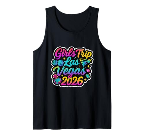Las Vegas Matching Girls Trip Squad Beste Freundinnen, Damen, 2026 Tank Top von Vegas Nights Squad Co.