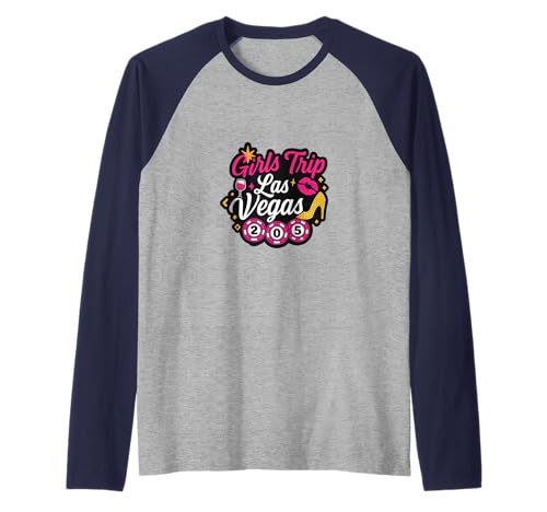 Las Vegas Matching Trip Squad Party mit den besten Freundinnen für Frauen Raglan von Vegas Nights Squad Co.