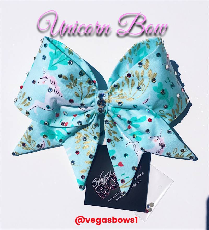 Blaue Einhorn-Schleife von VegasBows1