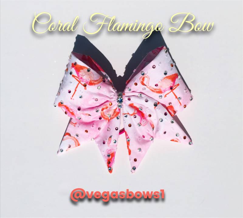Koralle Flamingo Schleife von VegasBows1