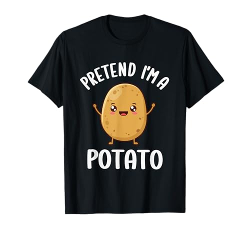 Pretend I'm A Potato Kinder Lustiges Kartoffel-Kostüm T-Shirt Pretend I'm A Potato Kinder Lustiges Kartoffel-Kostüm T-Shirt von Vegetables Costume Boys Girls Easy Lazy Halloween