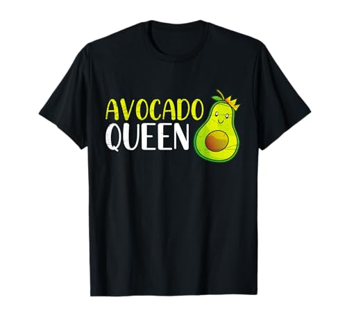 Avocado Königin Frauen Keto Lifestyle Damen Avocado T-Shirt Avocado Königin Frauen Keto Lifestyle Damen Avocado T-Shirt von Vegetarier Keto Ernährung Avocado