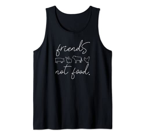 Friends not Food Veganerin Tierschutz Damen Vegan Tank Top von Vegetarier Veganer Fleischkonsum Tierschutz Veggie