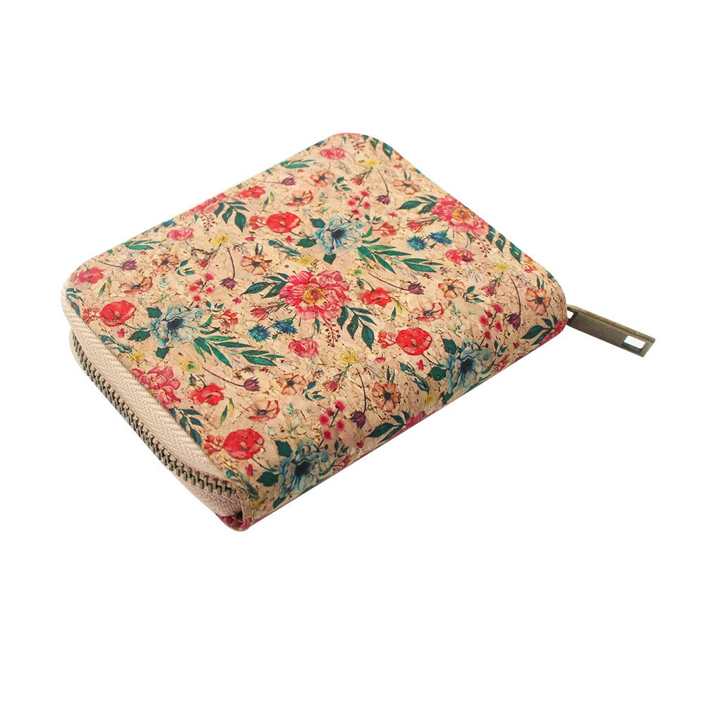 Vegane Platzsparende Kork Geldbörse Für Damen Mit Rfid-Schutz von Veggees