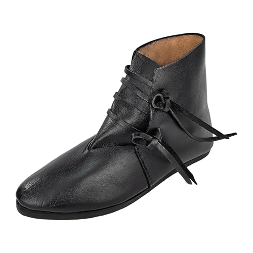 Vehi Mercatus Mittelalter Schuhe Typ London genagelte Doppelsohle Schwarz 41 von Vehi Mercatus
