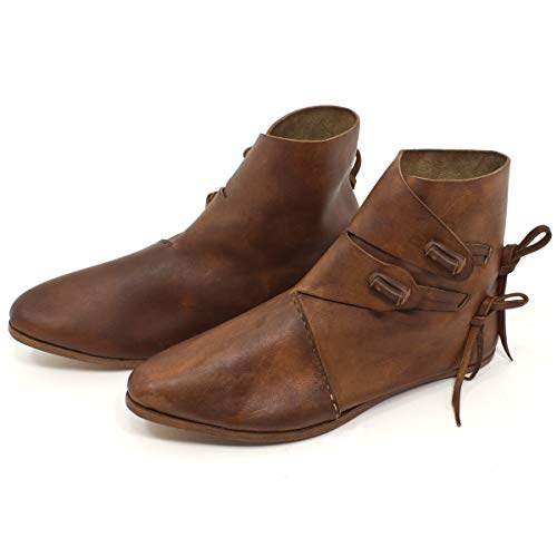 Vehi Mercatus Wikinger Schuhe oder Mittelalter Schuhe für Damen und Herren Dunkelbraun Gr. 46 Vehi Mercatus Wikinger Schuhe oder Mittelalter Schuhe für Damen und Herren Dunkelbraun Gr. 46 von Vehi Mercatus