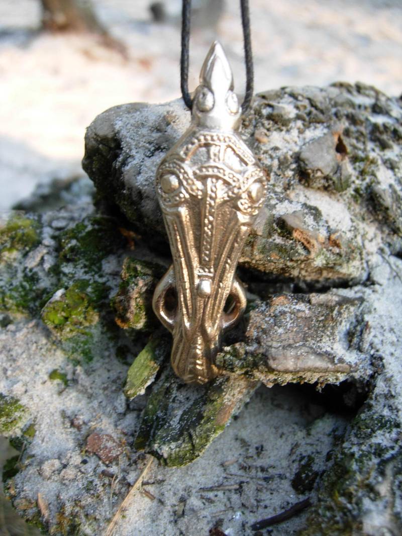 Bronze Viking Raven Anhänger Huginn Und Muninn Amulett von VeinaCrafts