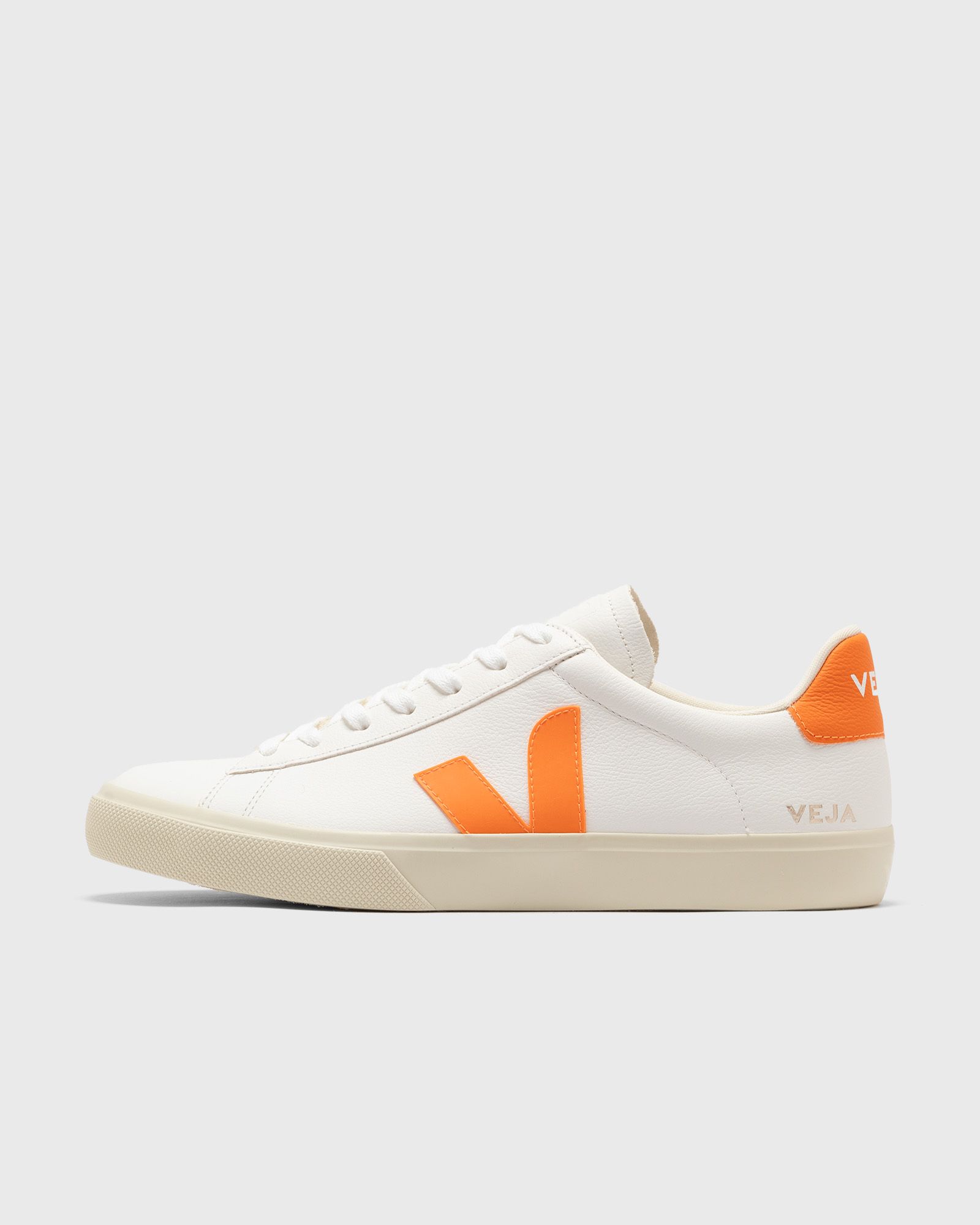 Veja CAMPO CF LEATH men Lowtop orange|white in Größe:42 von Veja