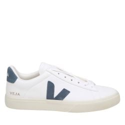 Veja Campo Chromefrei Weiße/blaue Leder Sneakers von Veja