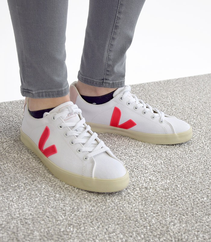 Veja Esplar SE Canvas White Rose-Fluo Petale 36 von Veja