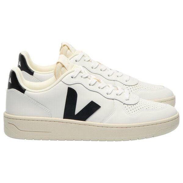 Veja Herren-Sneaker V-10 Prime Leather Extra White Black Veja Herren-Sneaker V-10 Prime Leather Extra White Black von Veja