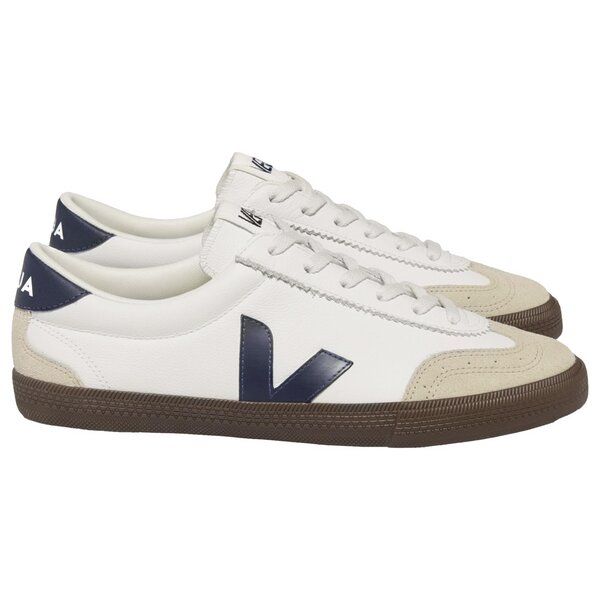 Veja Herren-Sneakers Volley OT Leather White Nautico Bark Veja Herren-Sneakers Volley OT Leather White Nautico Bark von Veja