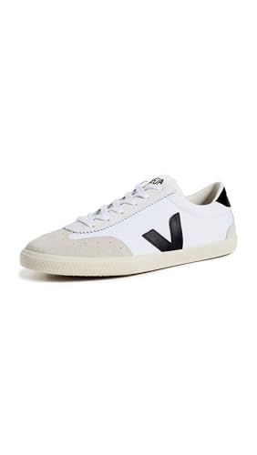 Veja Herren Volley Sneaker, Weiß, Schwarz, 46 EU, VO0103524B von Veja