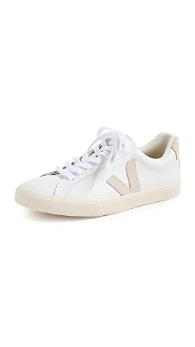 Veja - Shoes - Footwear - Esplar Logo Leather - Extra white / Sable - 38 - Extra white / Sable von Veja