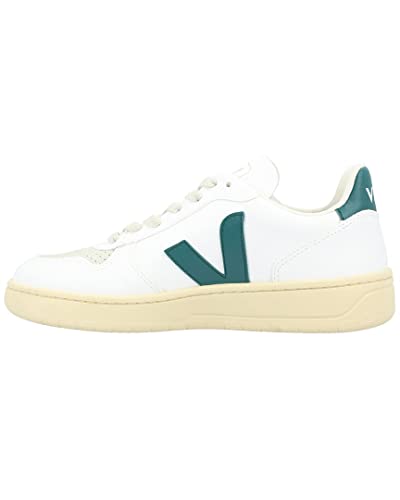 Veja V-10 Leder-Sneaker, Weiss/opulenter Garten, 38 EU von Veja