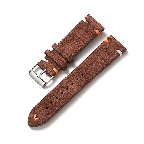 VekkEr Nylon-Uhrenarmband, Sportuhrenarmbänder, Uhrenarmband, Farbblock-Uhrenarmband, 20 mm, 22 mm, Universal-Uhrenarmband, Uhrenzubehör, Schnellverschluss-Federsteg (Color : Dark Brown, Size : 22mm) von VekkEr